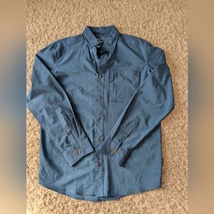 Swiss Tech Men's Long-Sleeved Button-Down Shirt Blue, Size M (38-40)
